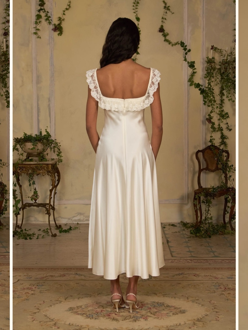 Mirror Palais Sonata Lady Length Dress in Crème - XS NWT - Picture 4 of 10
